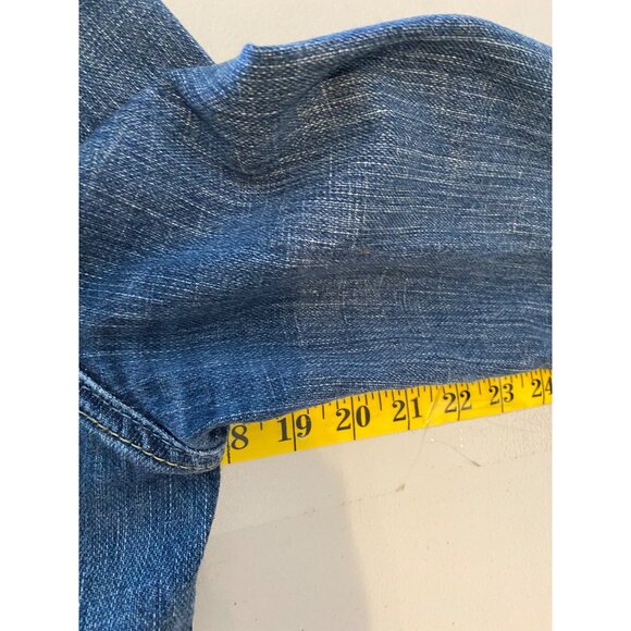 Express Precision Fit Denim Jacket Blue Classic Style Medium - Picture 8 of 11